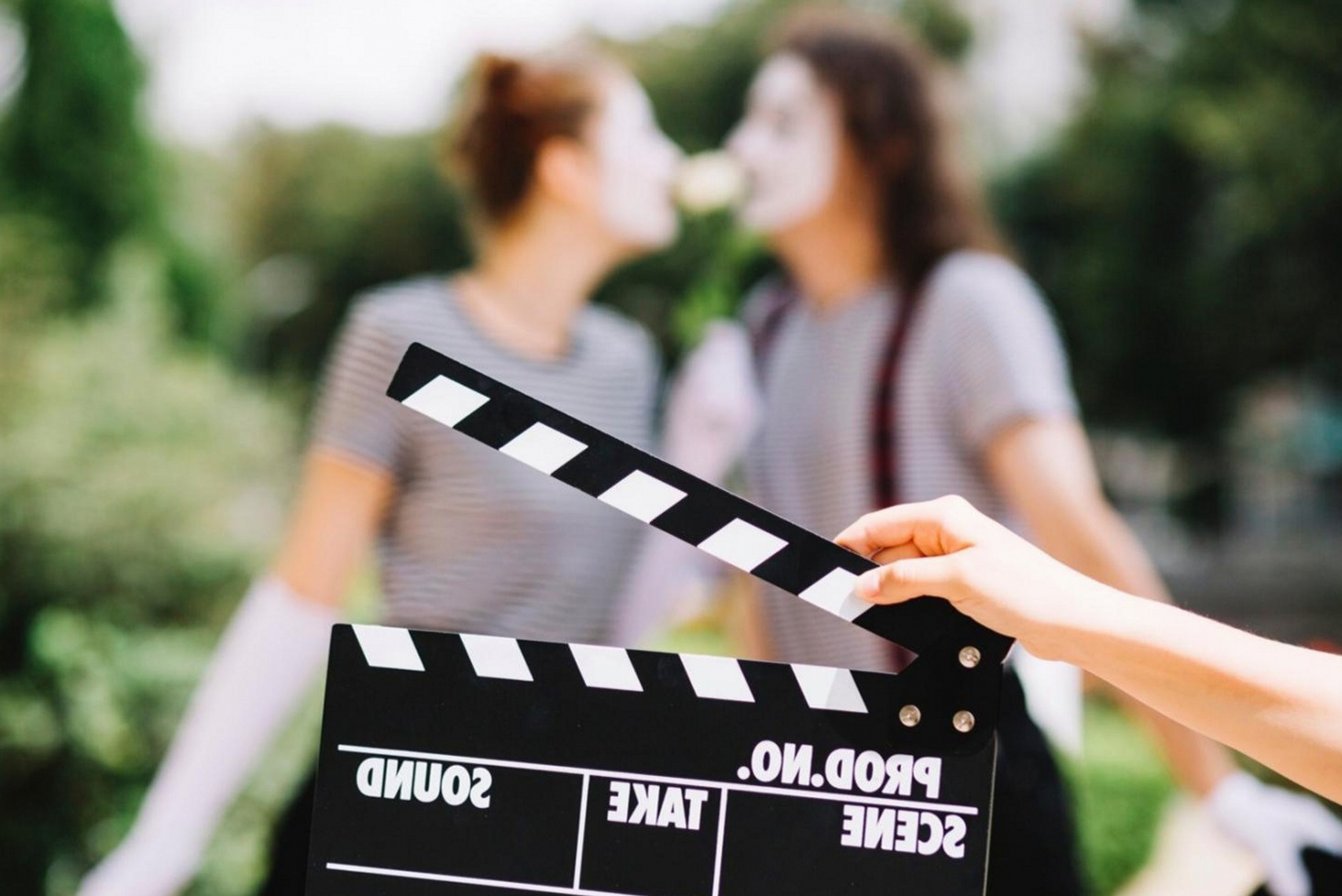 One-on-one improv training session